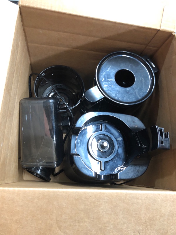 View 3 of ***(MISSING PARTS)***EanOruus Cold Press Juicer, 5.8" Wide Feed Chute Juice Extractor Machine with 400W, High Juice Yield, Slow Masticating Juicer for Whole Vegetables & Fruits, Silver Gray
