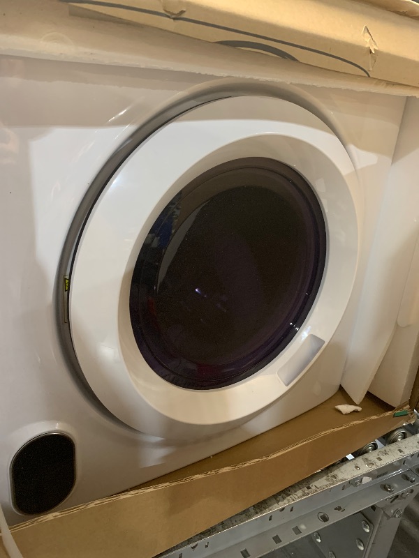 Photo 1 of ***PARTS ONLY***
Euhomy Compact Laundry Dryer, 3.5 cu ft Front Load Stainless Steel Clothes Dryers With Exhaust Pipe, 1500W, LCD Control Panel Four-Function Portable Dryer For Apartments, Home, Dorm, White