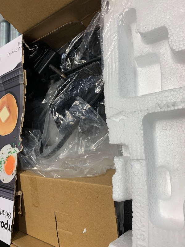 Photo 1 of ***Missing Power Cord*** Chefman XL Electric Griddle with Removable Temperature Control, Immersible Flat Top Grill, Burger, Eggs, Pancake Griddle, Nonstick Extra Large Cooking Surface, Slide Out Drip Tray, 10 x 20 Inch