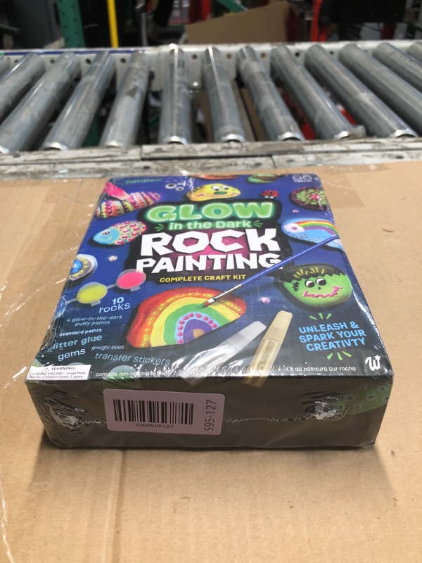 View 2 of ***FACTORY SEALED***Dan&Darci Kids Rock Painting Kit - Glow in The Dark - Christmas Gifts Arts & Crafts for Boys and Girls Ages 6-12 - Craft Activities Kits - Creative Art Toys for 6, 7, 8, 9, 10, 11 & 12 Year Old Kid