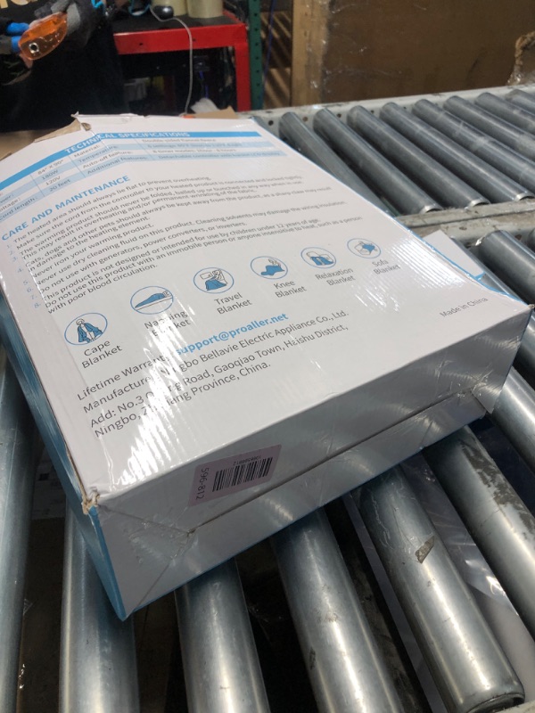 Photo 1 of ***(PARTS ONLY/ MISSING PARTS/ NON FUNCTIONAL)***PROALLER Electric Heated Blanket Queen Size with 6 Levels & 8h Auto Off, Ultra Soft Flannel Full Body Heating Blanket, Machine Washable, Warm Gray, 84" x 90"