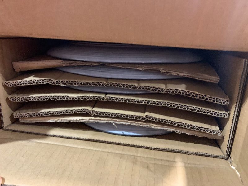 Photo 1 of ***FACTORY SEALED***Famiware Tempus Plates and Bowls Sets for 6, 18 Pieces Stoneware Dinnerware Sets, Reactive Glaze Dishes Set, Dishwasher & Microwave Safe - Pearl Blue