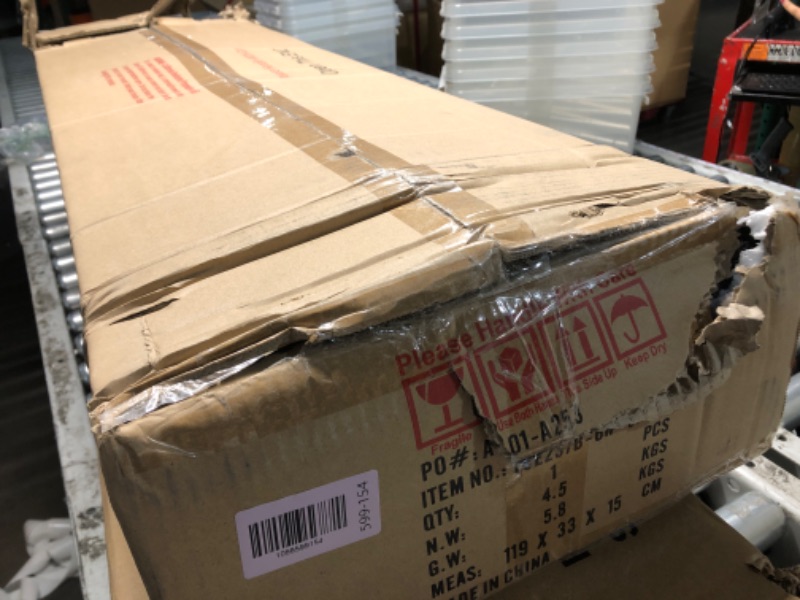 Photo 1 of ***FACTORY SEALED******DAMAGED - SEE NOTES/PICTURES***Emliviar 44.7 Inch Large Vanity Light for Bathroom, 6 Light Farmhouse Sconces Wall Lighting Over Mirror with Clear Glass, Oil Rubbed Bronze Finish, YCE237B-6W ORB