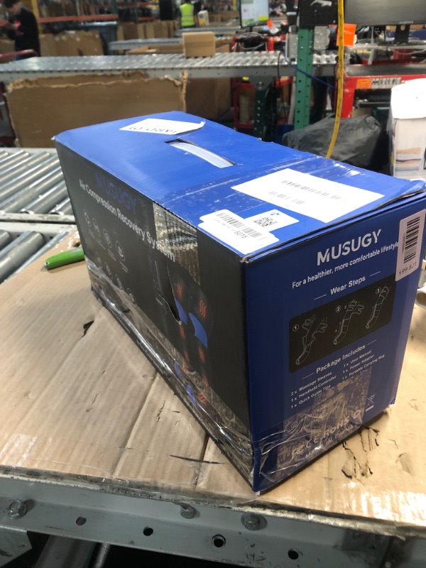 Photo 1 of ***MISSING PARTS***
Musugy Leg Massager with Heat and Compression : Sequential Compression Boots with 6 Modes,9 Intensity and 3 Heat for Circulation and Pain Relief - Christmas Birthday for Mom, Dad, Athletes, Gym