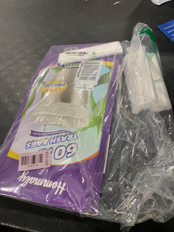 Photo 1 of 10 Gallon 60pcs Medium Clear Trash Bags Strong Clear Garbage Bags, Bathroom Trash Can Bin Liners, Plastic Bags for Office Home Kitchen, Waste Basket Liner, Fit 30 Liter, 10 Gal(10G60-Clear)