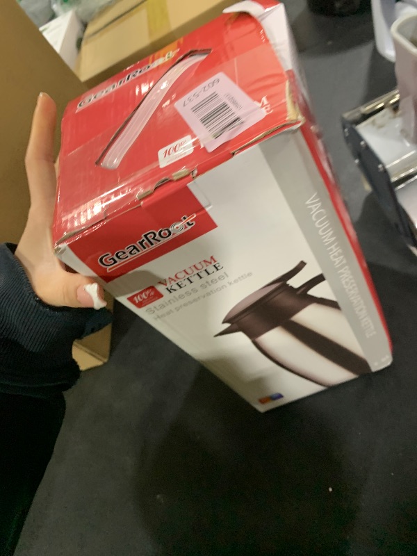 Photo 1 of 70oz Coffee Carafe Airpot Insulated Coffee Urn Stainless Steel Vacuum Thermal Pot Flask Dispenser for Coffee, Hot Water, Tea, Hot Beverage - Keep 12 Hours Hot, 24 Hours Cold -White