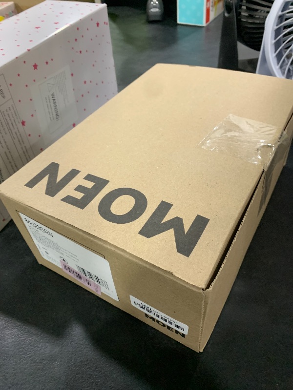 Photo 1 of Moen Ronan Spot Resist Brushed Nickel Two-Handle Widespread Modern Bathroom Faucet, Valve Included, 84023SRN