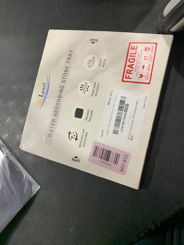 Photo 1 of 3PCS Water Absorbing Stone Tray, Fast Drying Stone Sink Tray, Stones Soap Trays, Water Absorbent Diatomite Trays, Diatomite Coasters for Kitchen Sink Bathroom Counter, Hand Soap Dish & Holders