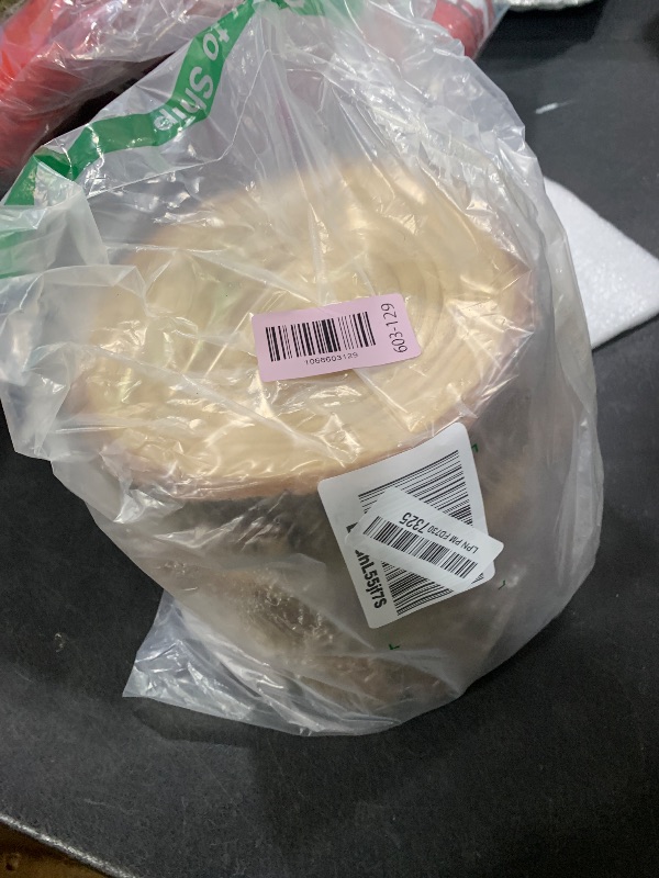 Photo 1 of 10 Pcs 6-8 Inch Unfinished Wood Slices for Centerpieces,Natural Wood Rounds for Crafts Rustic Wedding and Table Decorations,Wooden Discs with Tree Bark,Ideal for Crafts,Painting,and Holiday Decor