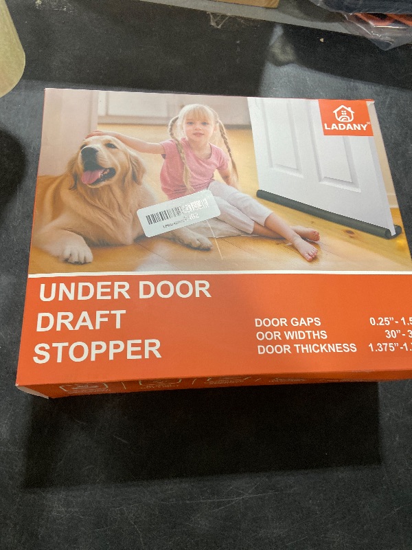 Photo 1 of (2 Pack) Under Door Draft Stopper, Under Door Blocker Size of Adjustable Size from 30" to 36", Easy Install,Gap Filler, Reduces Air Draft, Noise & Sound, Door Seal for Improved Insulation