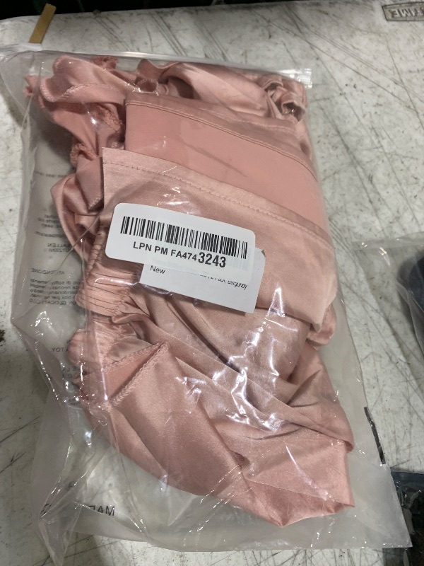 Photo 1 of  Womens Pajamas Set 2 Piece Satin Sleepwear Lingerie Soft Silk Pjs Cami Top and Shorts Sleep Camisole Nightwear Small 