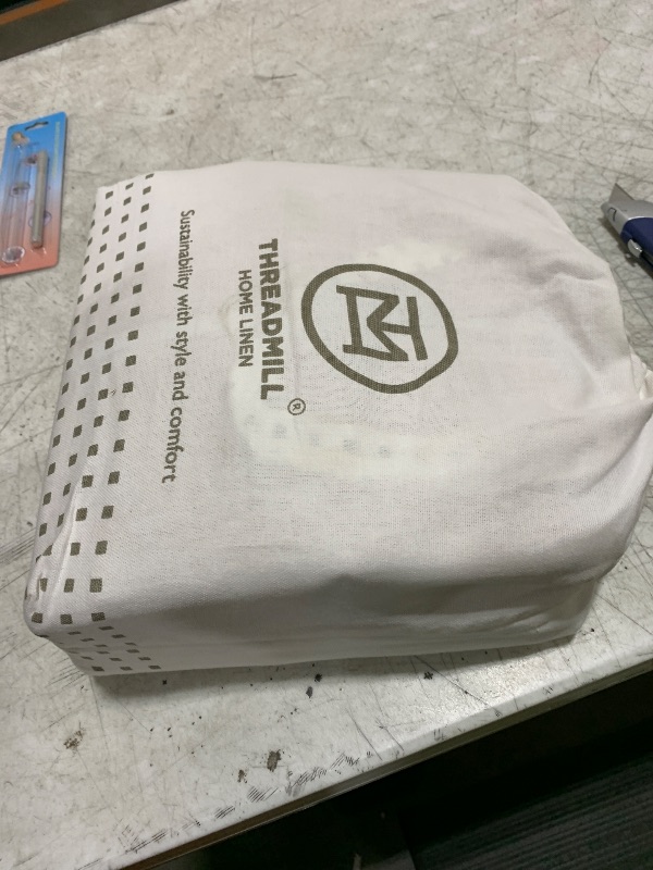 Photo 1 of  Threadmill Luxury Supima Cotton Sheets, Luxury 1000 Thread Count Soft 100% Cotton Sheets for Queen Size Bed, 4 Pc Beige Bed Queen Set, 5-Star Hotel Quality Elasticized Deep Pocket Bed Sheets Set