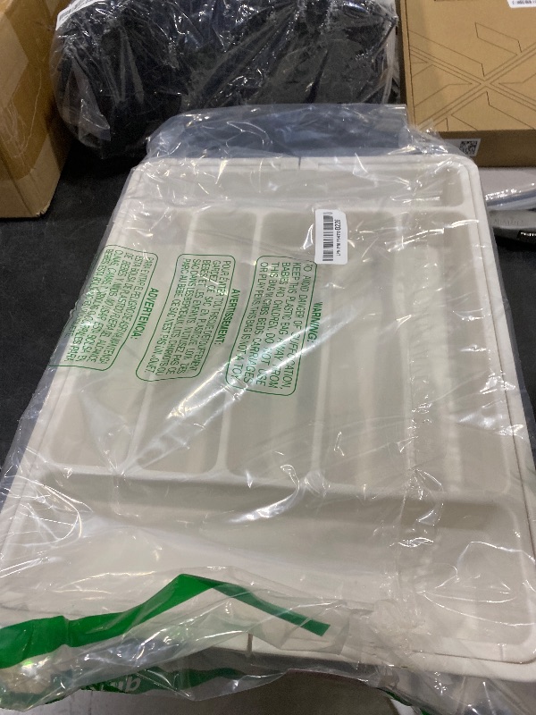 Photo 1 of  ukeetap Extra Large Expandable Silverware Organizer, BPA-Free Food-Safe Cutlery Flatware Organizer, Kitchen Utensil Drawer Organizer, Adjustable Silverware Holder for Spoons Forks Knives, White