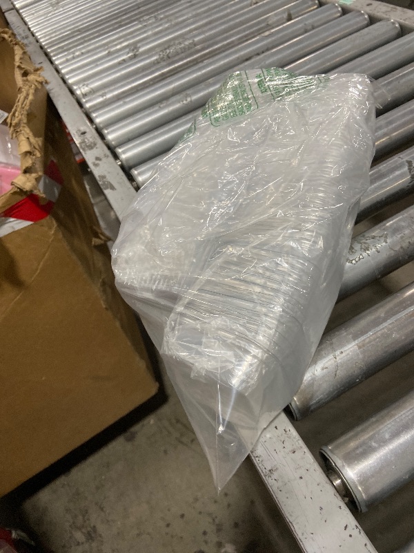 Photo 1 of 100 Pack Disposable Clear Plastic Cups Ice-cream Cups with Lids and Sporks, 8 oz Square PET Sundae Dessert Cups for Iced Coffee Cold Drinks Frozen Yogut Fruits Jello Snacks Bubble Boba Juice Milkshake