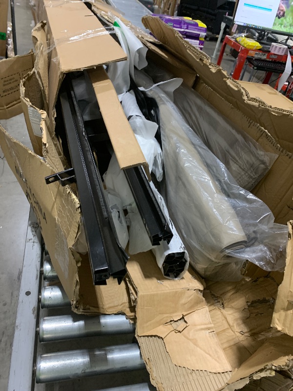 Photo 1 of 10'x10' Hardtop Gazebo, Heavy Duty Aluminum Permanent Hardtop Gazebo Outdoor Pavilion with Curtains and Netting for Garden (Khaki, 10'x10')