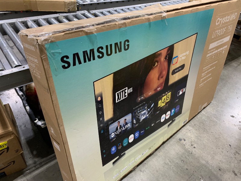 Photo 1 of **PARTS ONLY BROKEN** Samsung UN75U7900F 75 inch Class U7900 Series 4K UHD Smart TV (2025)