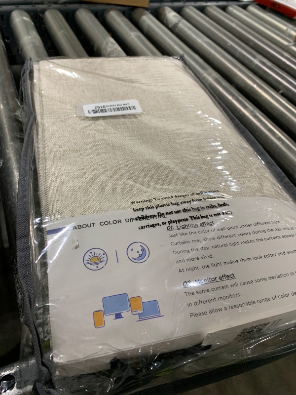 Photo 1 of 100% Blackout Shield Linen Blackout Curtains for Bedroom 90 Inches Long, Back Tab/Rod Pocket Living Room Drapes, Thermal Insulated Blackout Curtains 2 Panels Set, 50" W x 90" L, Oatmeal