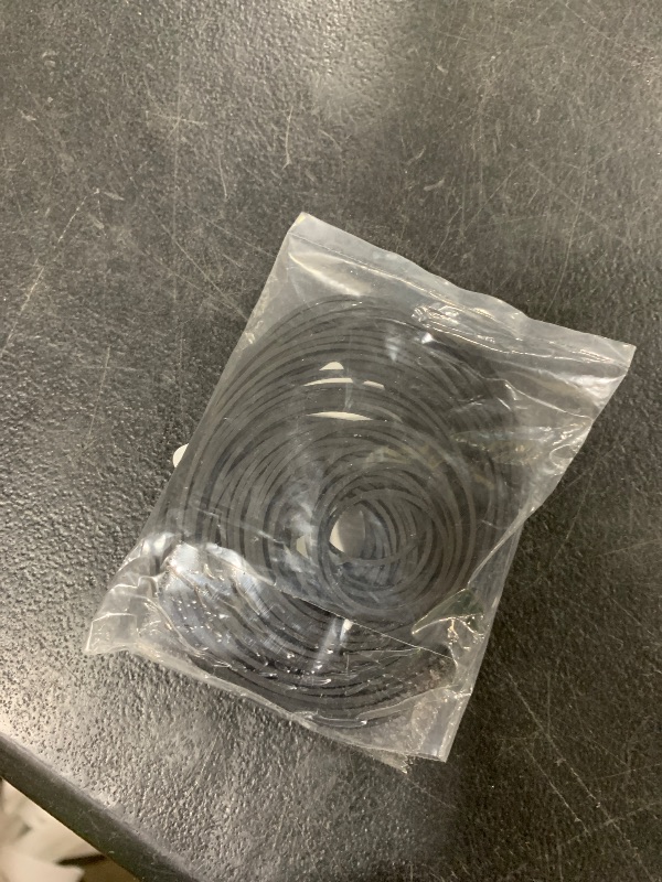 Photo 1 of 100 Pcs Recorder Rubber Belts Cassette Recorder Repair Maintenance Mix Flat Cassette Tape Machine Rubber Belts 40-135 mm Cassette Recorder Belts for DVD CD LD VCR Repeater Drives 1mm Width