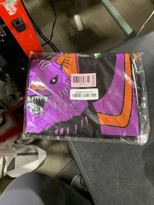 Photo 1 of 10 Pcs Halloween Foil Balloons Large Ghost Spider Pumpkin Bat Skeleton Witch Boo Mylar Balloons for Spooky Halloween Birthday Party Decorations