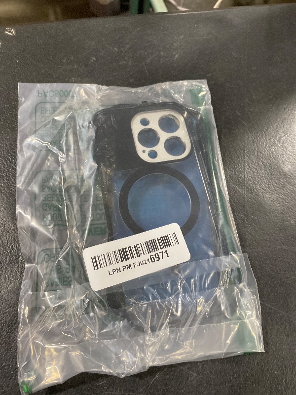 Photo 1 of [Full Camera Protection& Mechanical Lock]Magnetic Privacy Case for iPhone 16 Pro [Compatible with MagSafe] [CD Metal Ring]Full Body Shockproof Metal Bumper, 9H Anti Peeping Glass Cover-Black