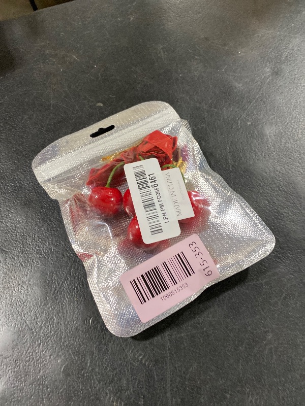 Photo 1 of  Cherry Bow Hair Clip Red Hair Accessories for Women,Velvet Alligator Cherry Hairpins Ponytail Hair Barrettes for Winter Daily Christmas Hair Decoration (red)