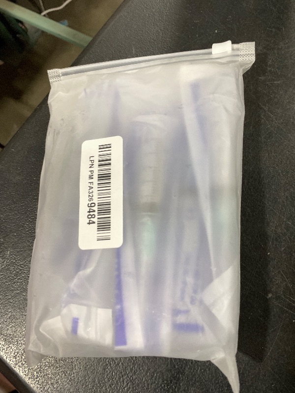 Photo 1 of 10 Pack 5ml/cc Disposable Luer Lock Lab Syringes with 21Ga 1.5 Inch Needle , Individually Sealed Packed