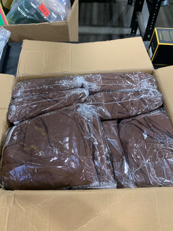 Photo 1 of 10 Pack Picnic Table Cover Fitted 8 Foot Tablecloth for Rectangle Tables Elastic Waterproof Stretch Washable Patio Folding Outdoor Spandex Table Cloth for Camping Banquet Parties (Coffee 30" x 96")