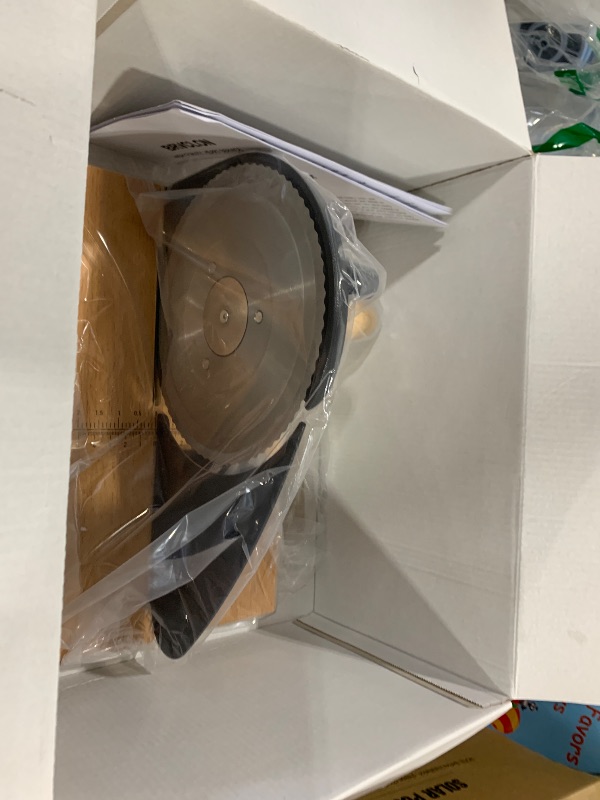 Photo 1 of ?Upgraded?Manual Bread Slicer for Homemade Sourdough Bread,Metal Guide & Adjustable Thickness, Hand Crank Bread Slicer with Scale Line and Suction Cup, Sharp Blade, Suitable for Sourdough Bread, Etc