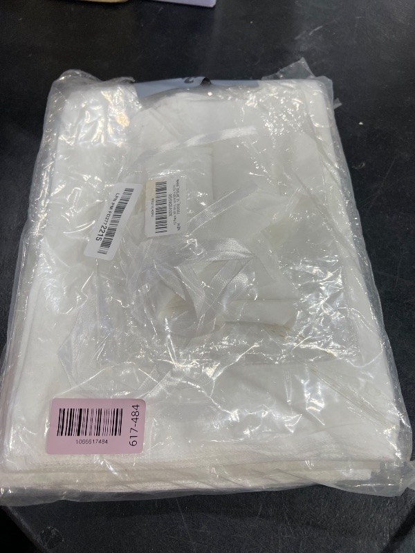 Photo 1 of 10 Pack 10ft White Chiffon Table Runners Wedding Table Runner Sheer Romantic Tulle Table Runner for Christmas Wedding Bridal Tea Party Baby Shower Birthday Party Table Decorations(120 x 12 in)