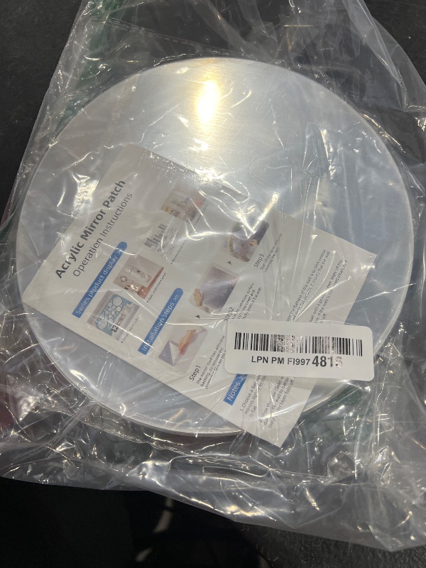 Photo 1 of 9PCS 8inch Round Mirror Centerpieces for Tables, Acrylic Circle Mirror Centerpieces for Table Candle Plate Circle Mirror Trays for Wedding Centerpieces Baby Shower Party Decorations