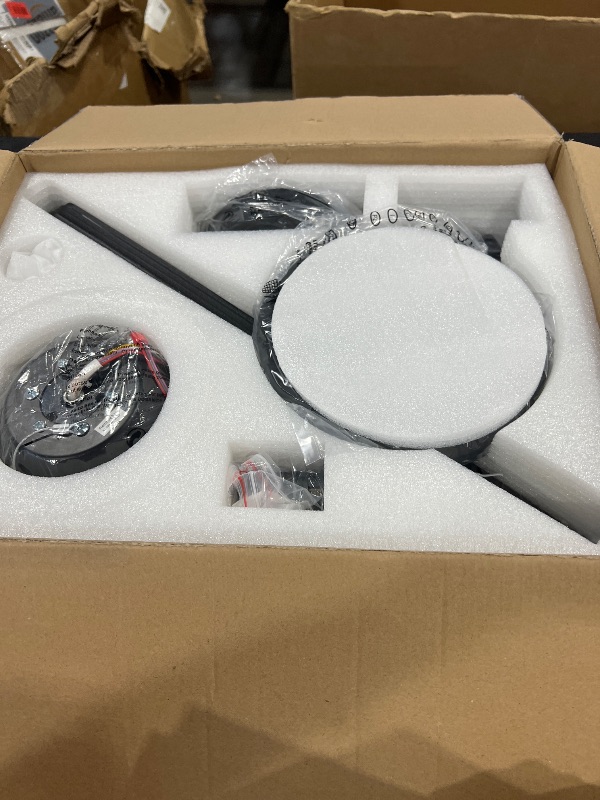 Photo 4 of Fanbulous 52 inch Ceiling Fans with Lights, Smart Flush Mount Ceiling Fan and Remote APP, Modern Low Profile, 3CCT 20W LED with 6-Speeds Quiet Reversible Motor for Bedroom, Living Room, Kitchen, Black