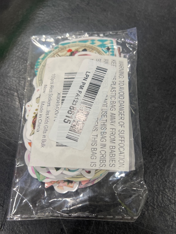 Photo 1 of 100Pcs Alice Stickers Vinyl Waterproof Alice and Wonderland Tea Party Decorations Stickers for Kids Halloween Trick or Treat Toys Laptop Water Bottles