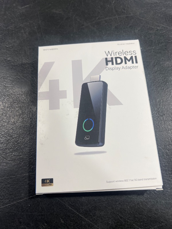 Photo 1 of 2025 Upgrade Tongtion Wireless Display Dongle Adapter, Portable Transmitter 4K HDMI Streaming, AirPlay/Miracast, 5GHz WiFi | Plug & Play for Smartphone/PC/TV/Projector(Focus)