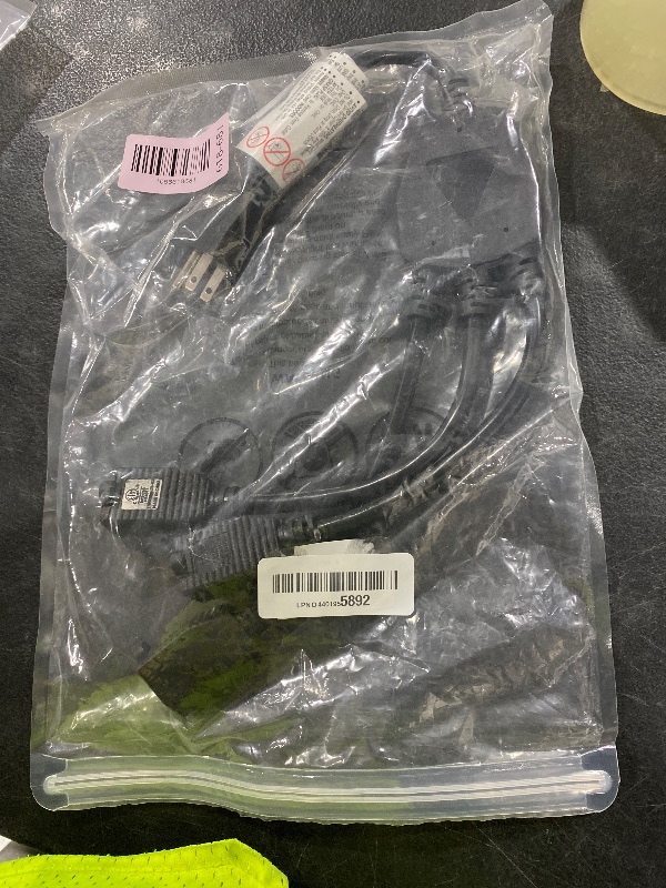 Photo 1 of 1 to 3 Power Cord Splitter Cable, 1.5FT Indoor 3 Prong Power Strip for Halloween Lights, Christmas Decorations, Computer, Scanner, Transformer, and LED Stage Light,16/3 SJT,Black,1pack