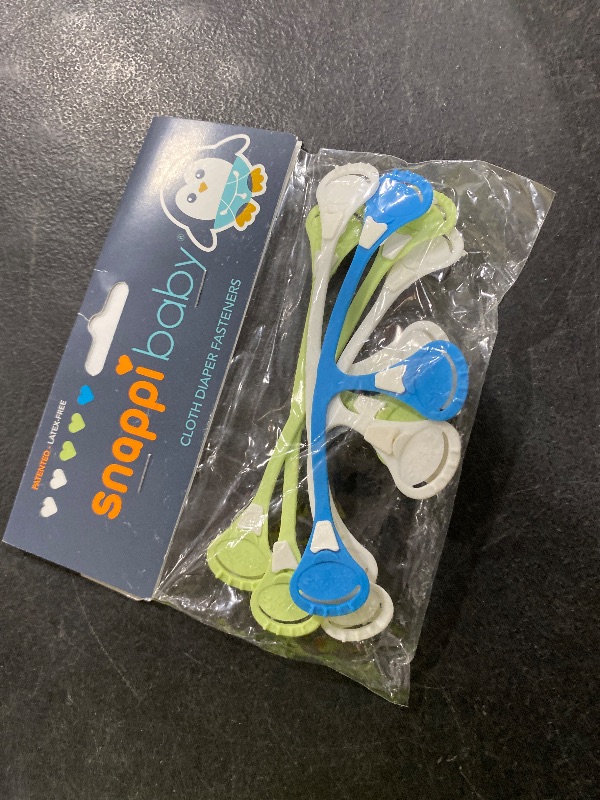 Photo 1 of [Original 5-pack] Snappi Cloth Diaper Fasteners - Replaces Diaper Pins - Use with Cloth Prefolds and Cloth Flats