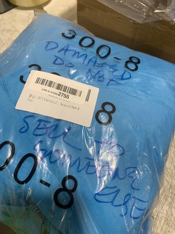 Photo 1 of 10 Ft Umbrella Canopy Replacement 8 Ribs/6 Ribs, Patio Umbrella Cover Canopy Replacement Top, Fade Resistant Tear Resistant Outdoor Table Market Umbrella Canopy For Lawn Garden Backyard Sand & Pool