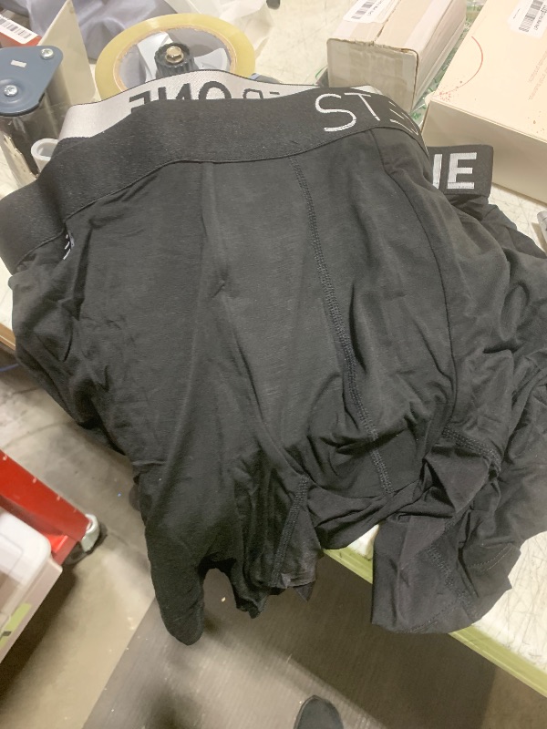 Photo 1 of Mens Boxer Briefs, 5 Pairs – Viscose from Bamboo Anti-Chafing Underwear for Men, Comfortable Moisture-Wicking Boxers with 3D Pouch Black 3XL