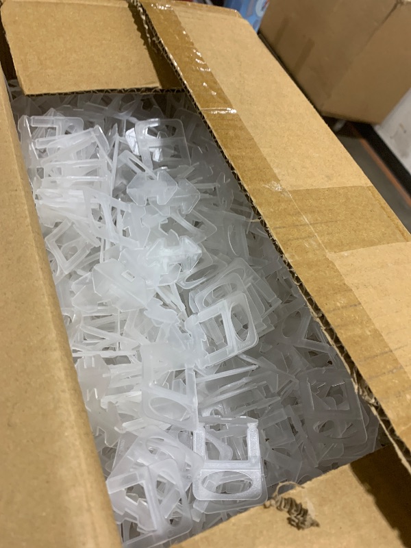 Photo 1 of 1/16" Tile Leveling System Spacers 2000 PCS Tile Leveling Clips Kit Prevent Tile lippage Leveler Spacers for DIY Professional Ceramic Tile and Stone Installation (1/16 IN, 2000)