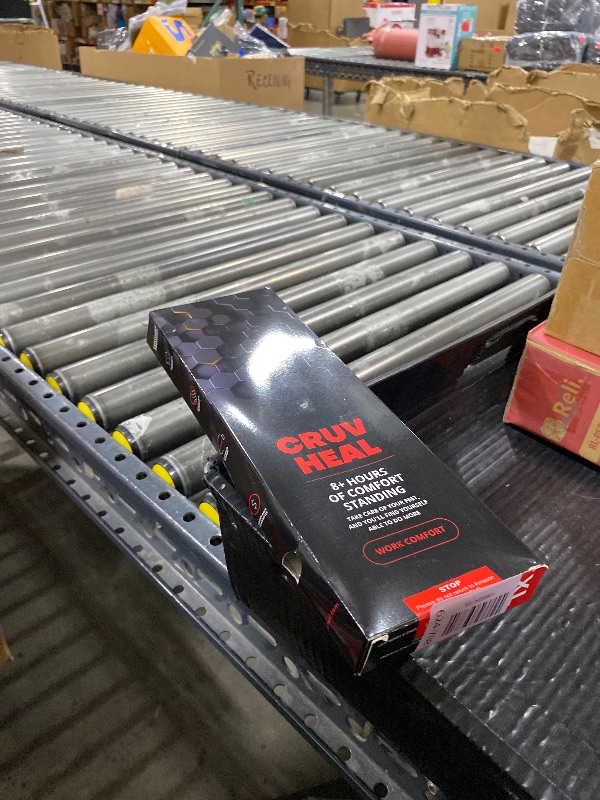 Photo 1 of (New) Work Comfort Orthotic Insoles - Anti Fatigue Shoe Insert Men Women - Low Arch Support - Shock Absorption - Foot Pain Relief - Work Boot Insoles (Black Hexagons, XL)