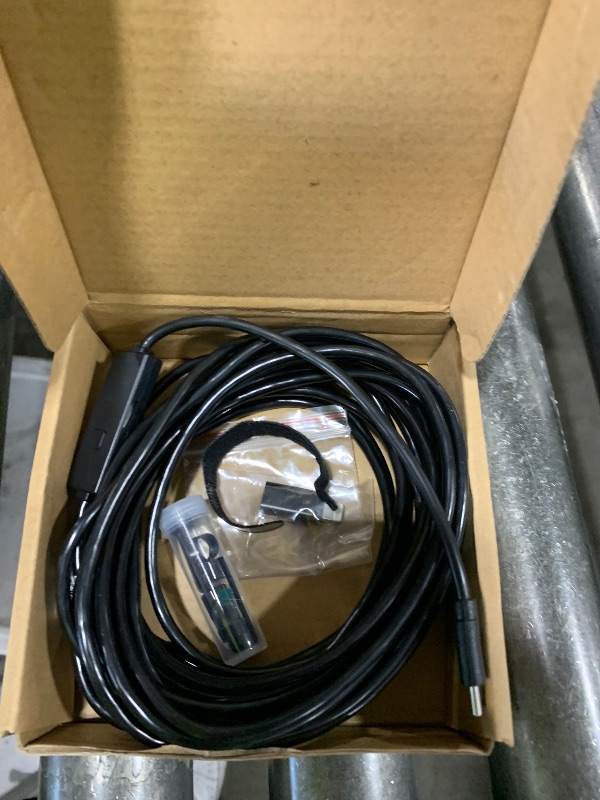 Photo 1 of [Dual-Lens] Endoscope Camera with Light, 1920P HD Borescope with 8+1 Adjustable LED Lights, IP67 Waterproof 16.5FT Semi-Rigid Snake Cord Inspection Camera for iPhone, iPad and Android Phone (Type C)