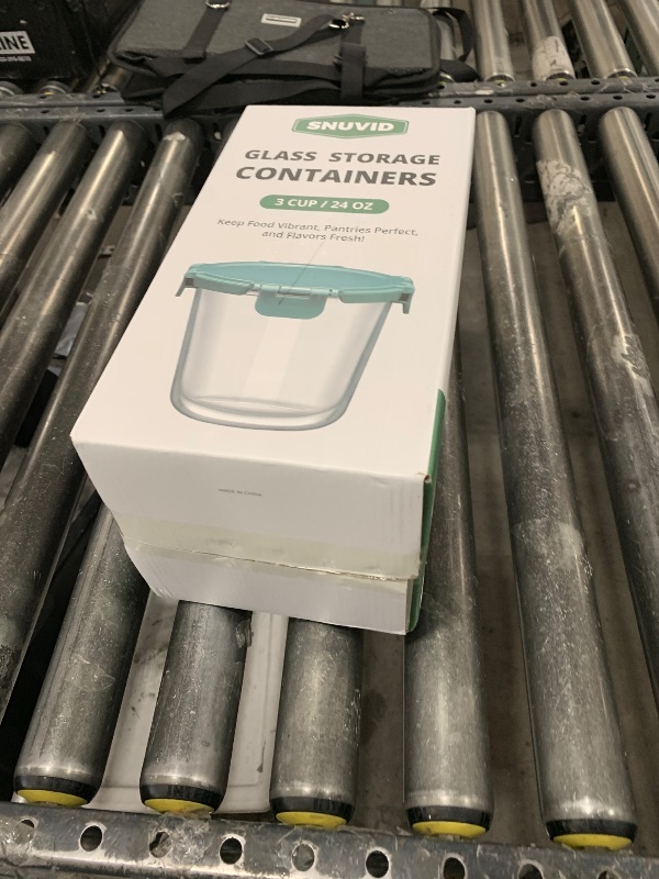 Photo 1 of [UPGRADED LID] 4 Sets 3 Cup Glass Meal Prep Containers with Lids, Food Storage Bowl Jars for Leftover Lunch Meal Oats Salad Soup Fruit Snack Yogurt - Microwave, Oven, Freezer Safe, BPA Free, Airtight