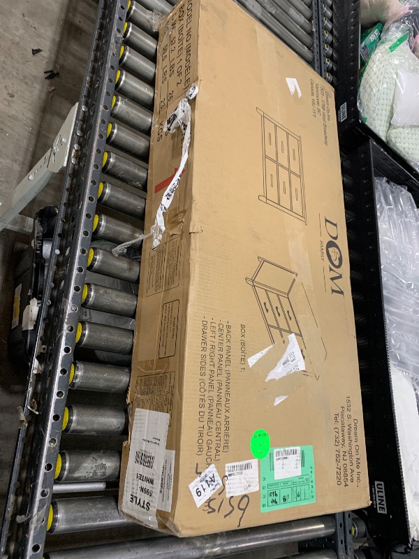 Photo 1 of [BOX 1 OF 2] [INCOMPLETE SET] Dream On Me Cleo Double Dresser in White