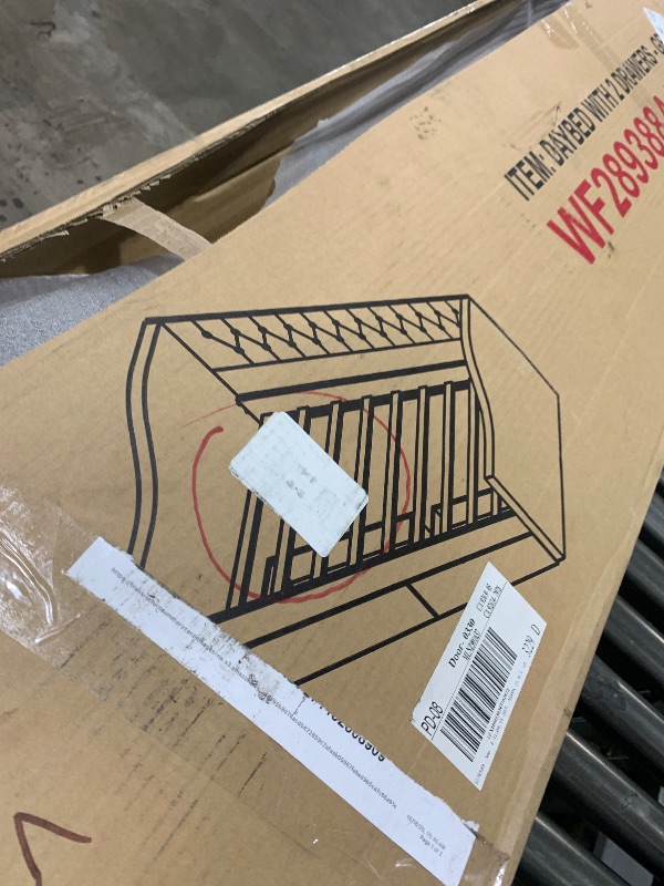 Photo 1 of [SOLD FOR PARTS] Modern Style L Shape Corner Bed, Upholstered Daybed With Two Storage Drawers
