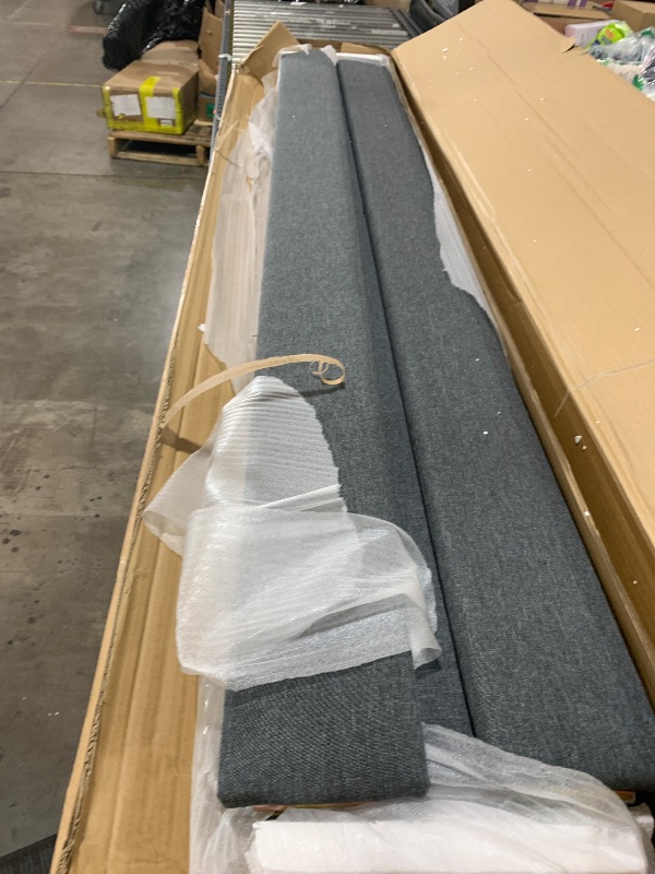 Photo 1 of [SOLD FOR PARTS] Modern Style L Shape Corner Bed, Upholstered Daybed With Two Storage Drawers
