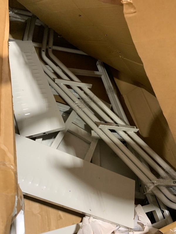 Photo 1 of [SOLD FOR PARTS] 4 Step Rolling Stairs with Wheels, Industrial & Warehouse 4-Step Stairs, Non-Slip Rolling Steps with Stair Edge Protector, Easy to Move Rolling Steps for Goods Shelves, 23.6"x59.1", 445LBs Capacity