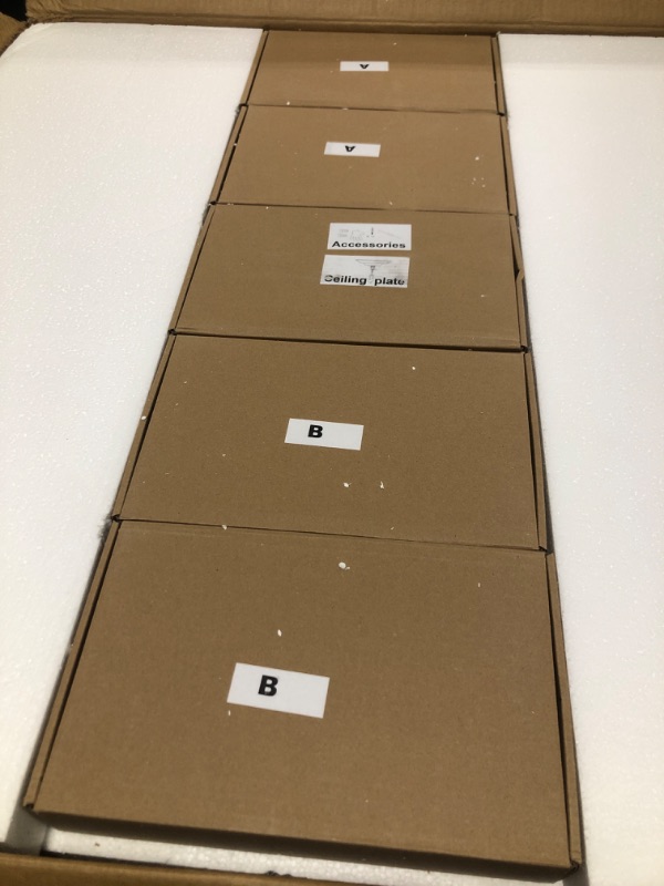 Photo 1 of Gold Glass Chandelier Lighting Modern, 10 Light 2 Tier High Ceiling Chandelier Fixture Foyer Dining Room Ceiling Hanging Pendant Lighting Living Room 32"