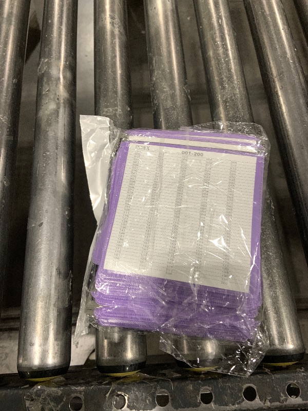 Photo 1 of (100) CheckOutStore CD Double-Sided Refill Plastic Hanging Sleeve (Purple)