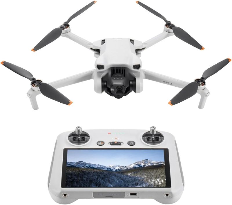 Photo 1 of *FOR PARTS ONLY*__________DJI Mini 3 (DJI RC), Lightweight 3x Mechanical Gimbal Drones with Camera for Adults 4K, 38-min Flight Time, up to 32800ft (10km) Video Transmission, Vertical Shooting, GPS Auto Return Integrated