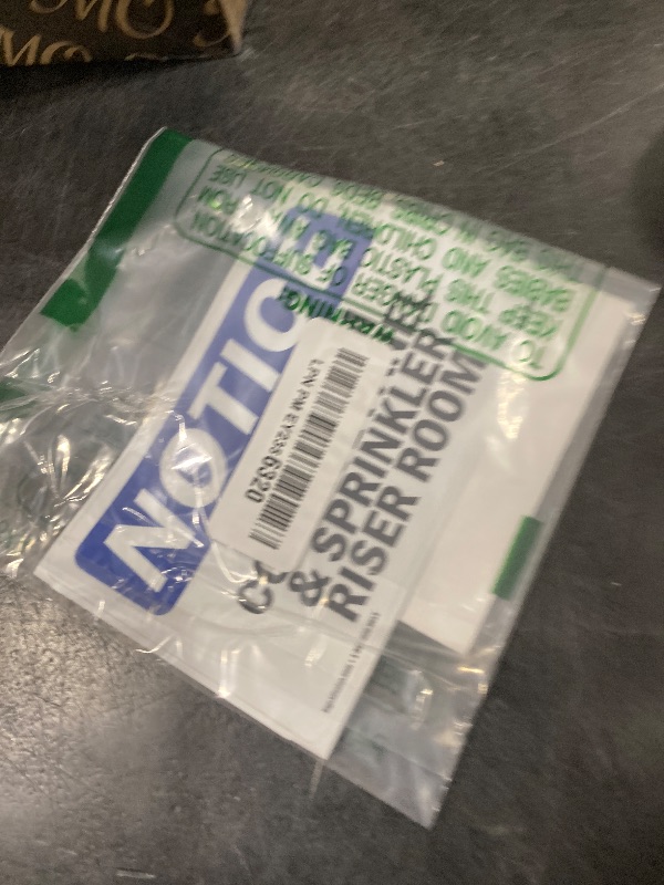 Photo 1 of (2 Pack) Fire Alarm Control Panel And Sprinkler Riser Room OSHA Notice Sign 5 Inch X 3.5 Inch Vinyl Label Decal Sticker Weather Resistant, UV Protected for Workplace, Business, and Construction Site, Made in the USA