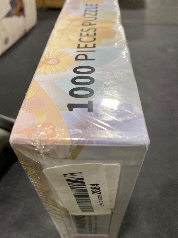 Photo 1 of 1000 Piece Puzzle for Adults Butterfly Noctilucous Jigsaw Puzzles - Challenging 3D Puzzles Stunning Flower Art Wall Decor, Gift for Adult Puzzle Lovers (27.5x19.6 Inch)